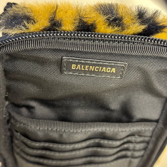 Balenciaga Authentic Faux Fur Explorer Animal Print Crossbody Front Flap - Picture 16 of 16